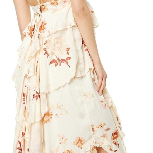 Free People Audrey Printed pink floral Maxi Dress Small NWT - Picture 2 of 9